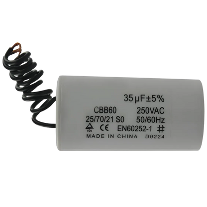 Capacitor De Partida 35uF 250V 37x47mm (2Fios)