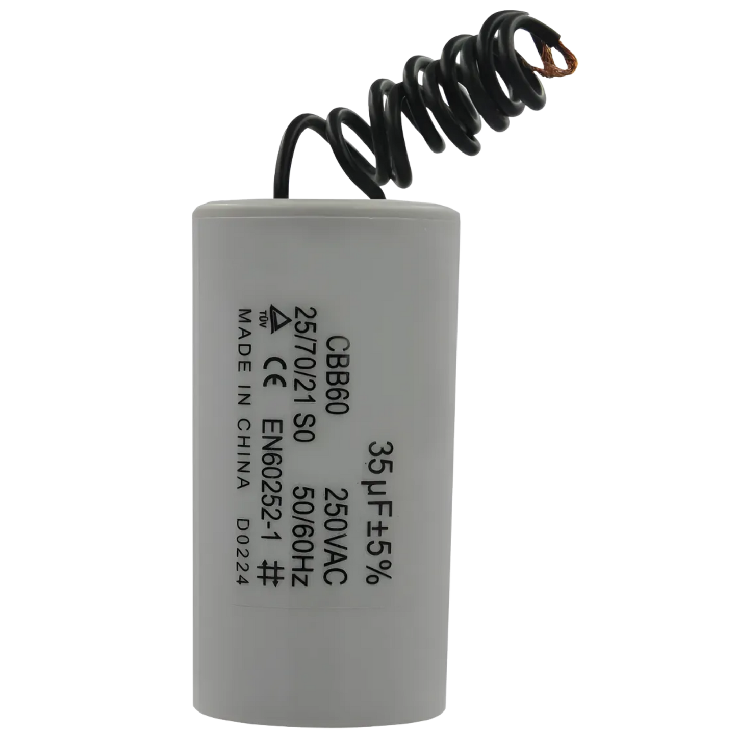 Capacitor De Partida 35uF 250V 37x47mm (2Fios)