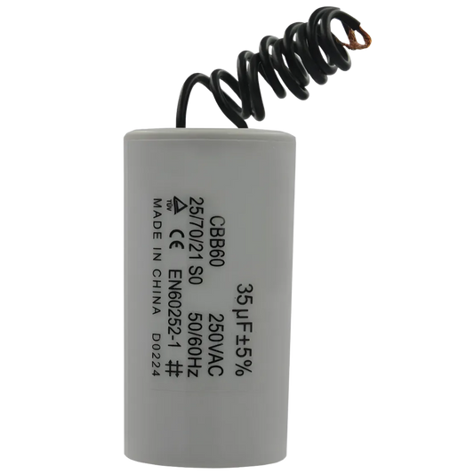 Capacitor De Partida 35uF 250V 37x47mm (2Fios)
