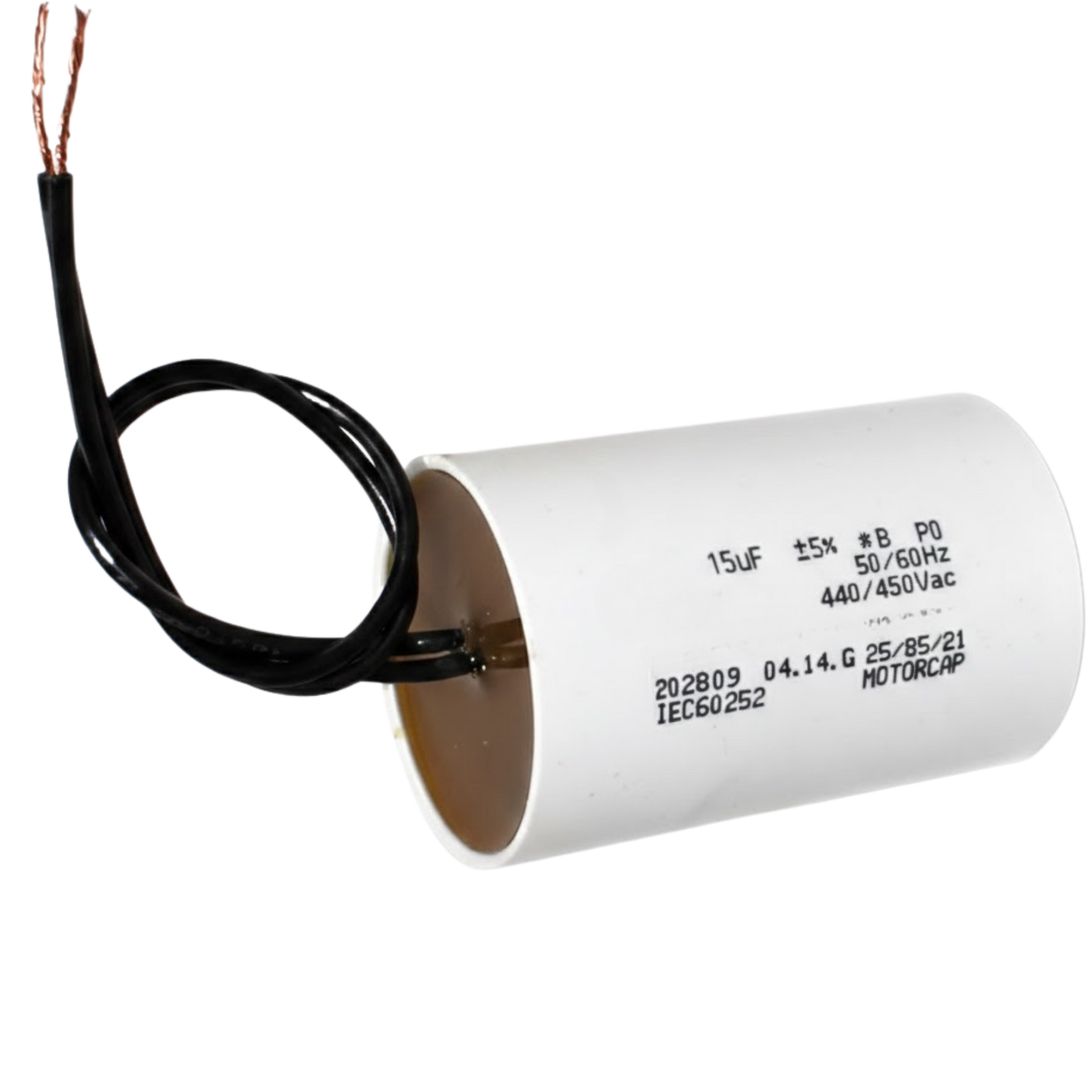 Capacitor De Partida 15uF 440/450V 45x50mm (2Fios)
