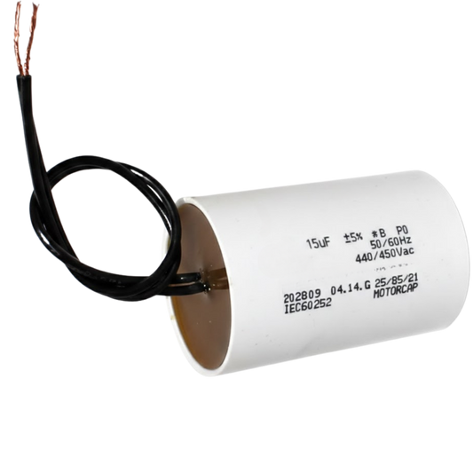Capacitor De Partida 15uF 440/450V 45x50mm (2Fios)