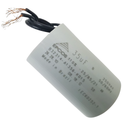 Capacitor De Partida 35uF 250V 40x62mm (2Fios)