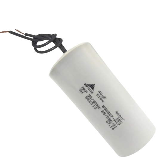 Capacitor De Partida 40uF 400V 45x95mm (2Fios)