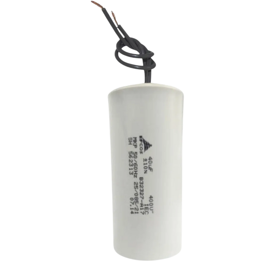 Capacitor De Partida 40uF 400V 45x95mm (2Fios)