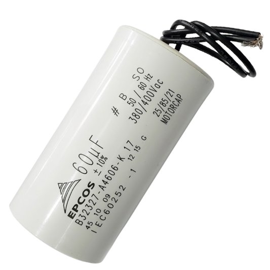 Capacitor De Partida 60uF 380/400V 50x95mm (2Fios)