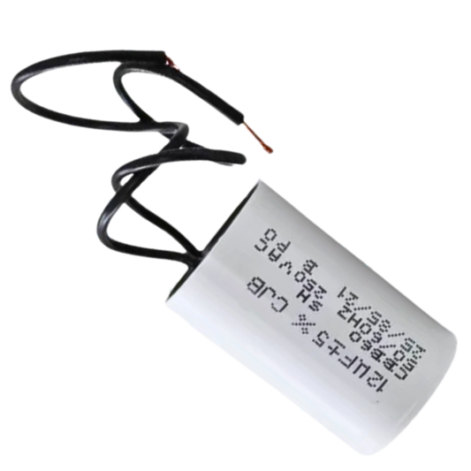 Capacitor De Partida 12uF 250V 45x95mm (2Fios)