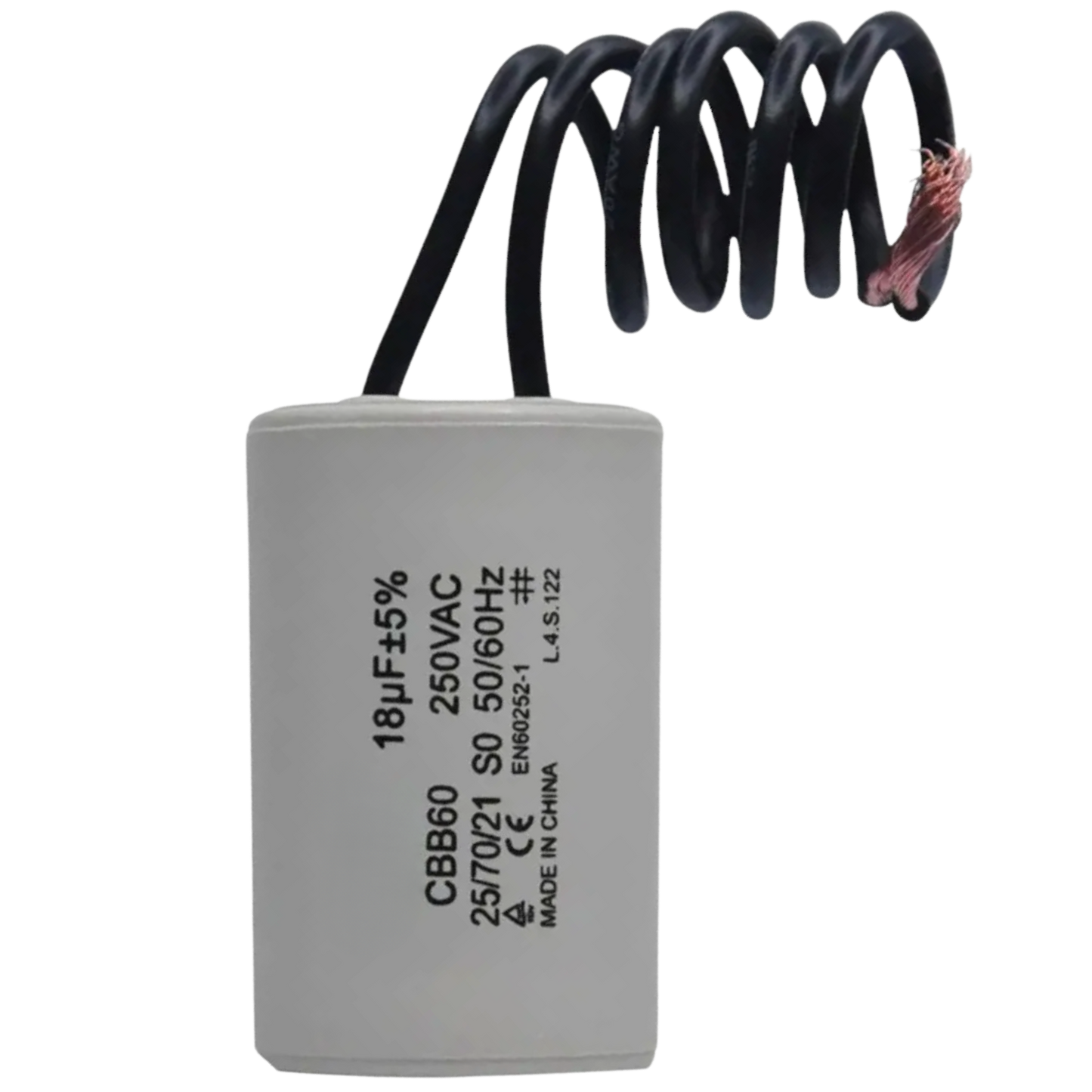 Capacitor De Partida 18uF 250V 30x48mm (2Fios)