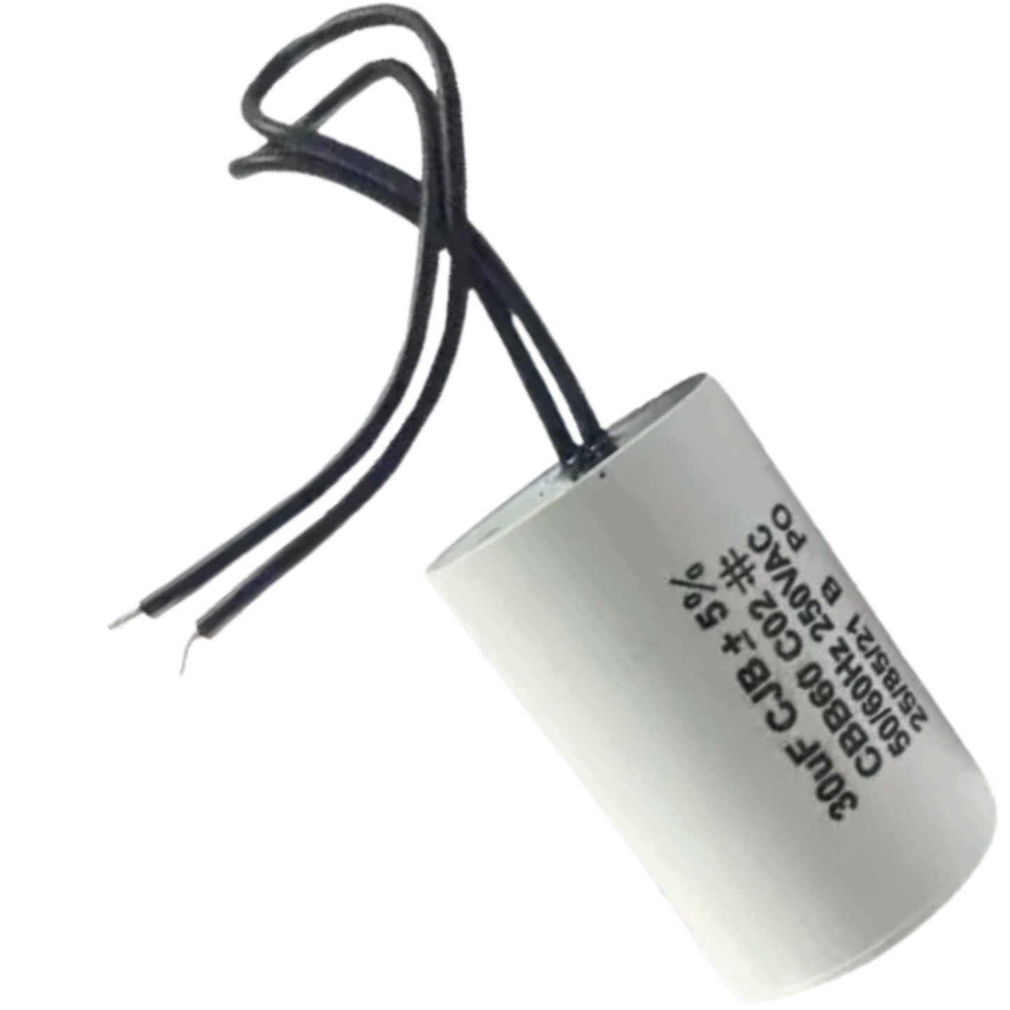 Capacitor De Partida 30uF 250V 37x48mm (2Fios)