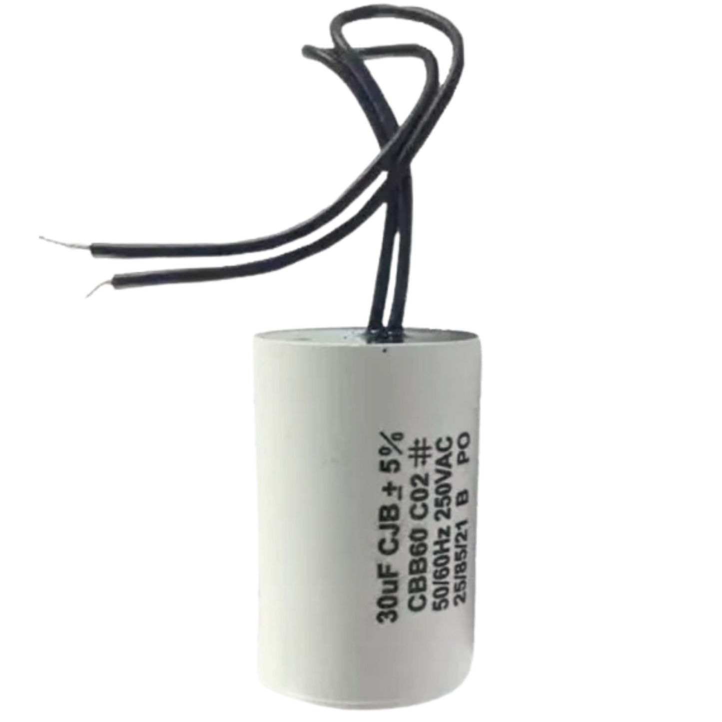 Capacitor De Partida 30uF 250V 37x48mm (2Fios)