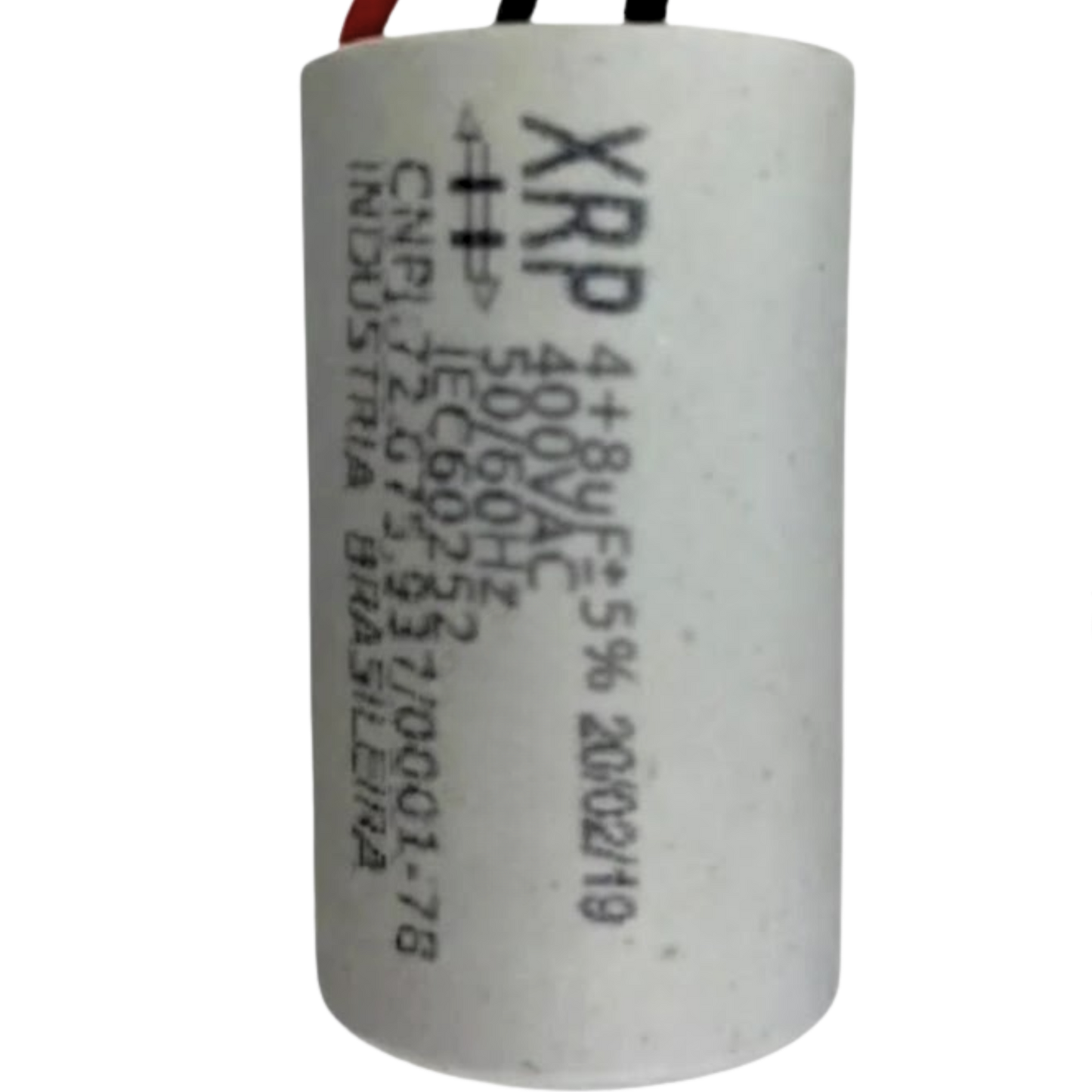 Capacitor De Partida 4uF+8uF 400V 27x47mm (3Fios)