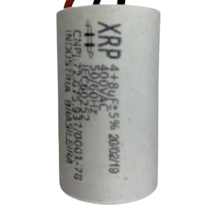 Capacitor De Partida 4uF+8uF 400V 27x47mm (3Fios)