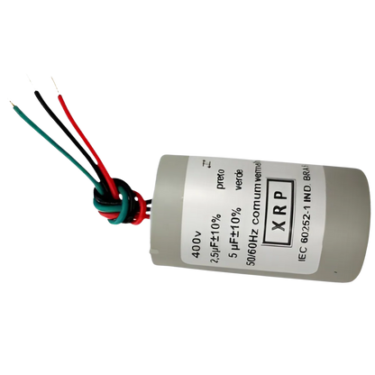Capacitor De Partida 2,5uF+5uF 400V (3Fios)