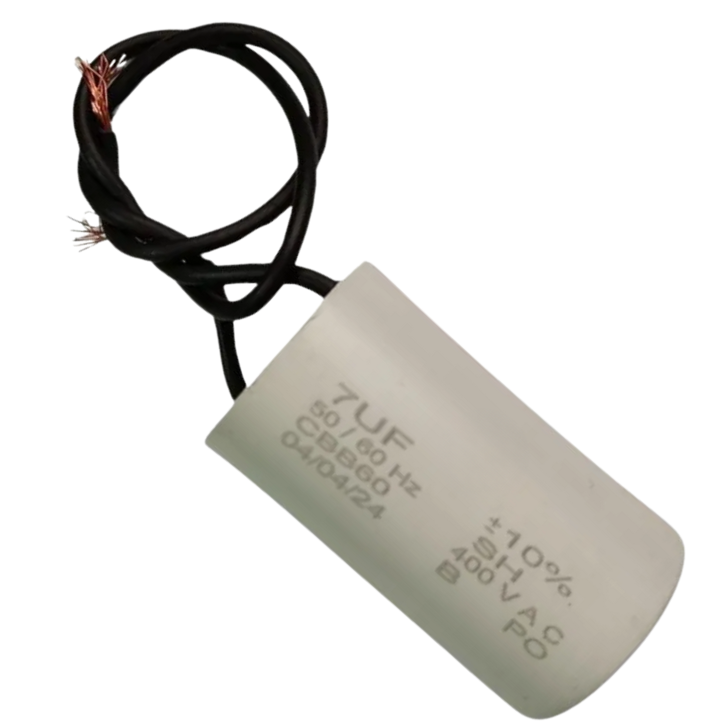 Capacitor De Partida 7uF 400V 27x45mm (2Fios)