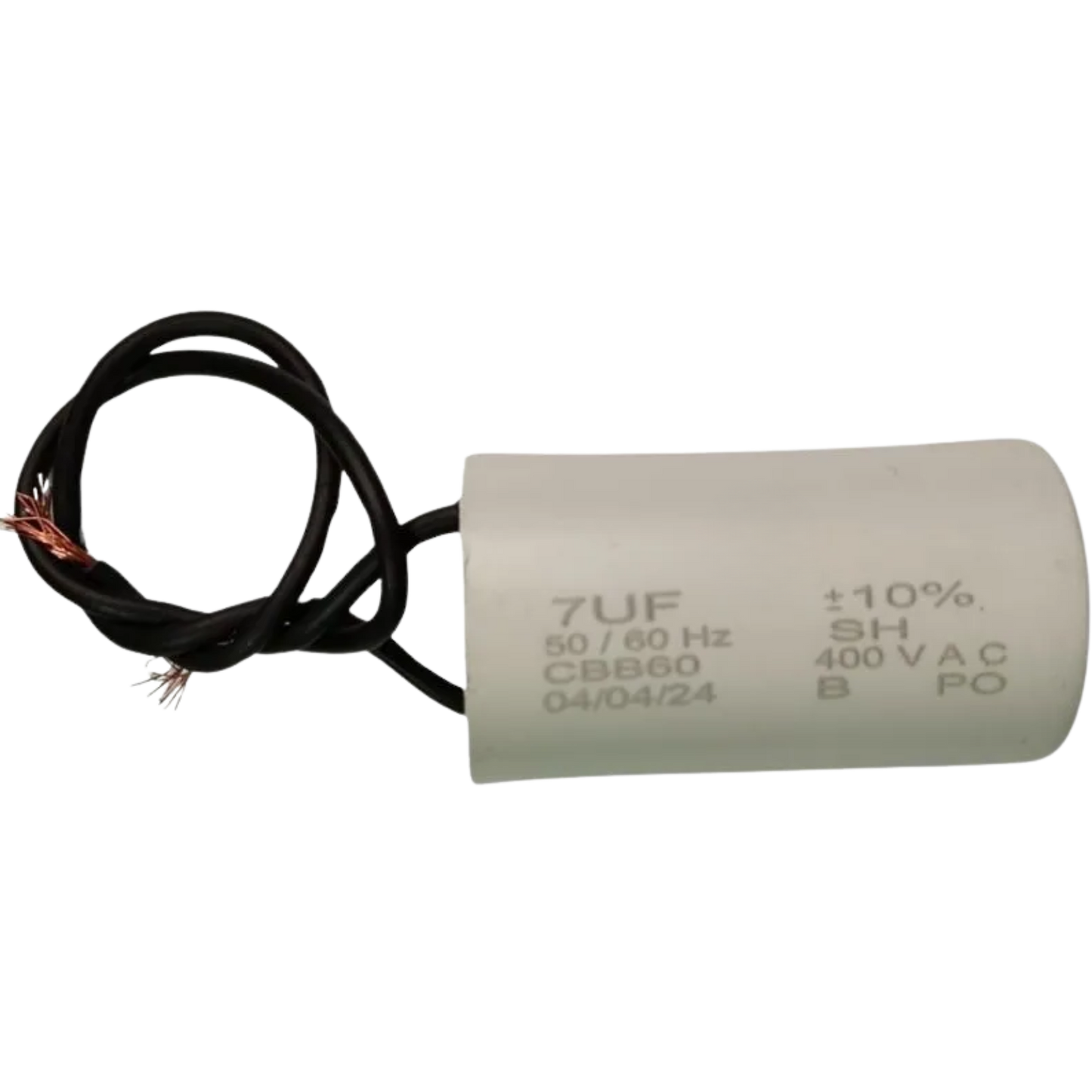 Capacitor De Partida 7uF 400V 27x45mm (2Fios)
