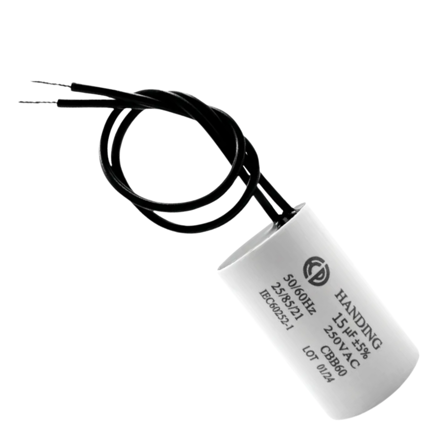 Capacitor De Partida 15uF 250V 30x48mm (2Fios)