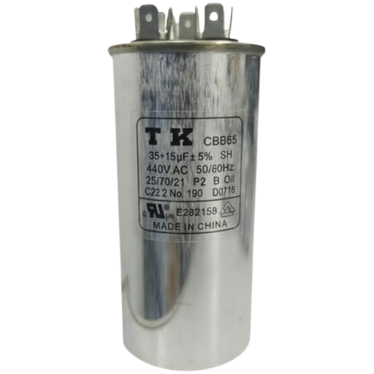 Capacitor De Partida 35uF+15uF 440V 55x105mm (Fast-on)