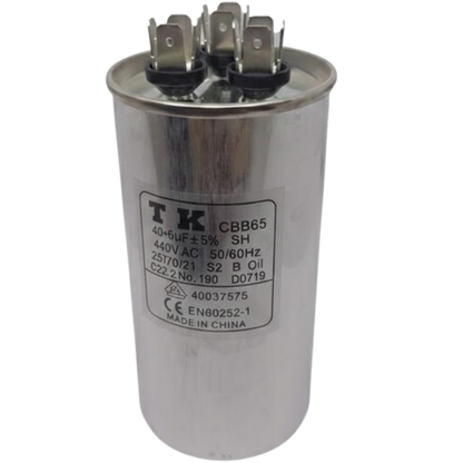 Capacitor De Partida 40uF+6uF 440V 55x105mm (Fast-on)