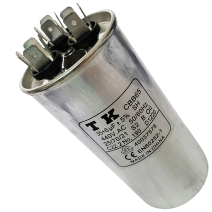 Capacitor De Partida 35uF+6uF 440V 50x105mm (Fast-on)