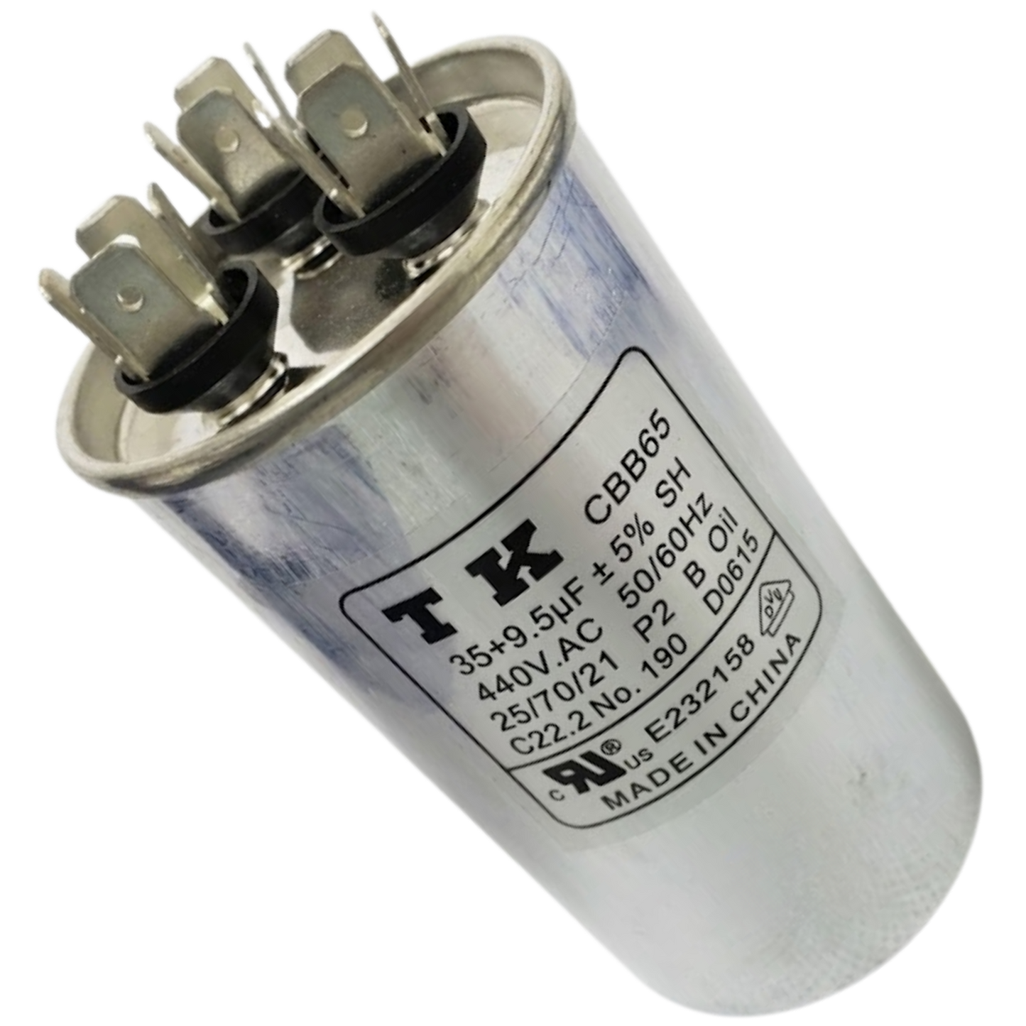 Capacitor De Partida 35uF+9,5uF 440V 50x105mm (Fast-on)