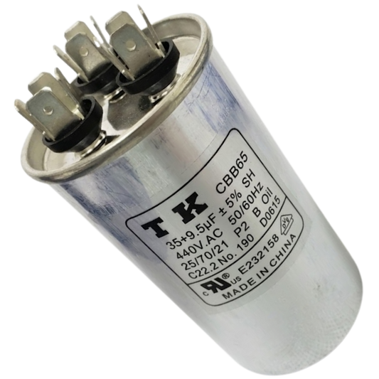 Capacitor De Partida 35uF+9,5uF 440V 50x105mm (Fast-on)