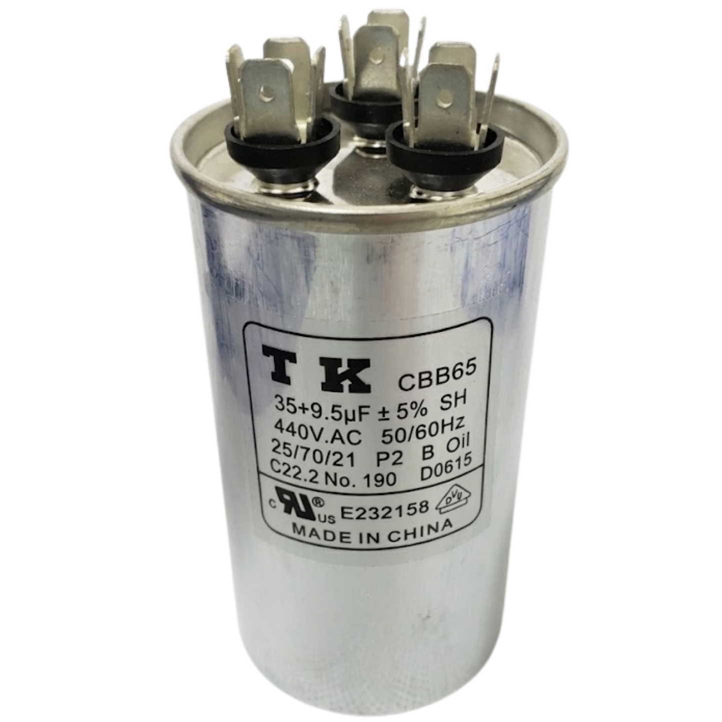 Capacitor De Partida 35uF+9,5uF 440V 50x105mm (Fast-on)