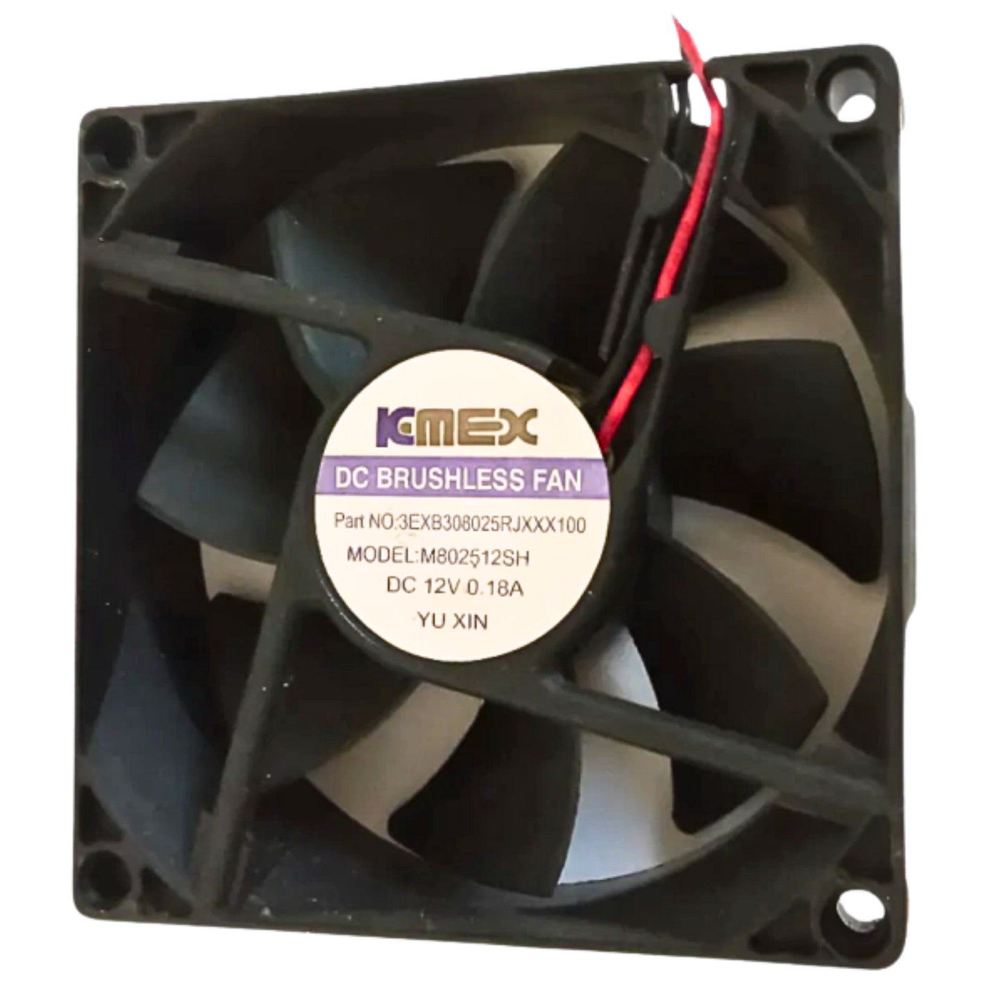 Microventilador M802512SH 12VDC 0,18A 80x80x25mm