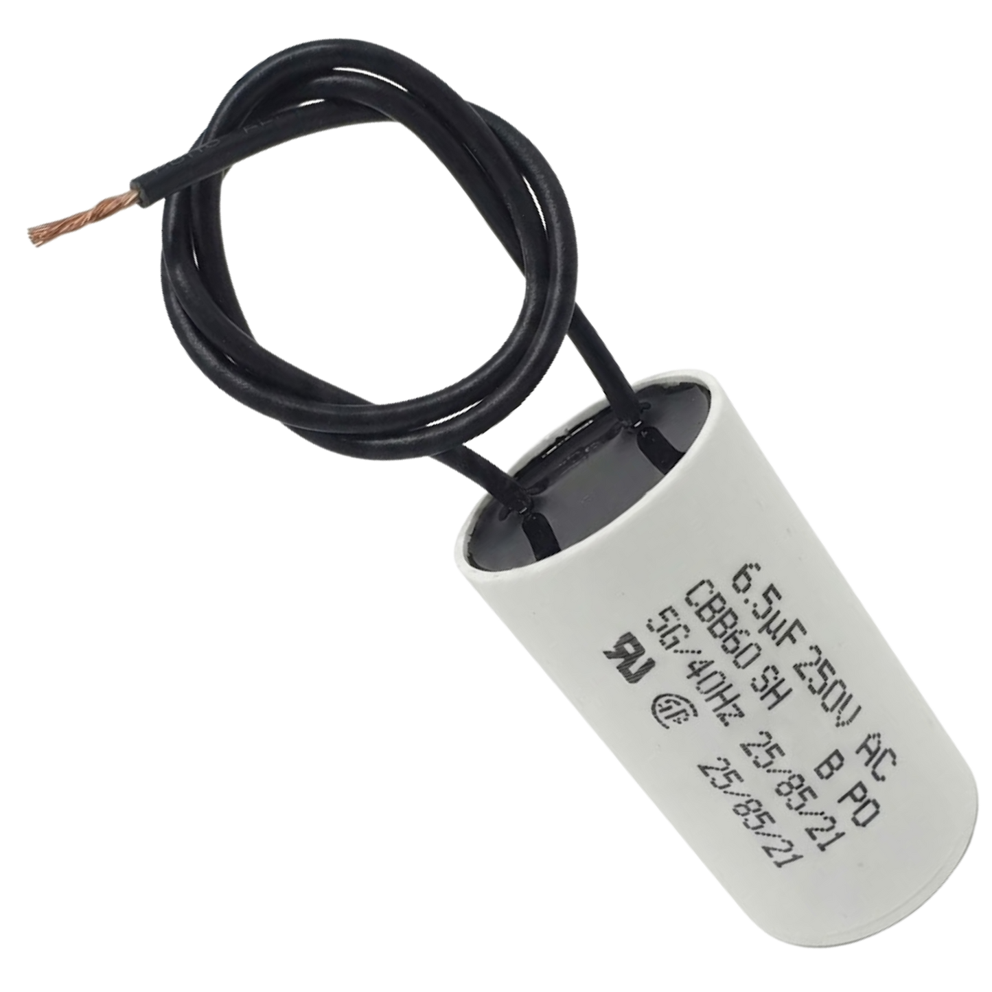 Capacitor De Partida 6,5uF 250V 27x47mm (2Fios)