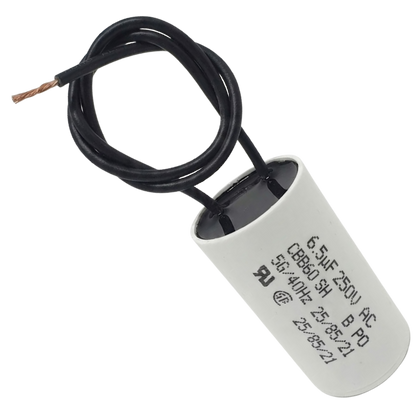 Capacitor De Partida 6,5uF 250V 27x47mm (2Fios)