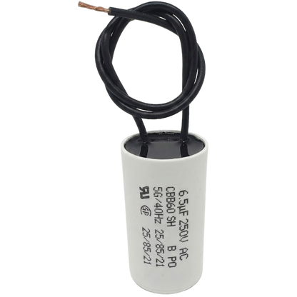 Capacitor De Partida 6,5uF 250V 27x47mm (2Fios)