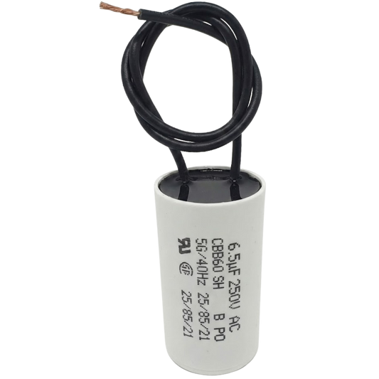 Capacitor De Partida 6,5uF 250V 27x47mm (2Fios)