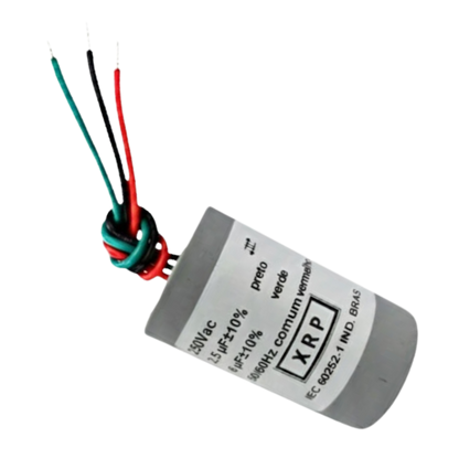 Capacitor De Partida 2,5uF+6uF 250V 27x47mm (3Fios)