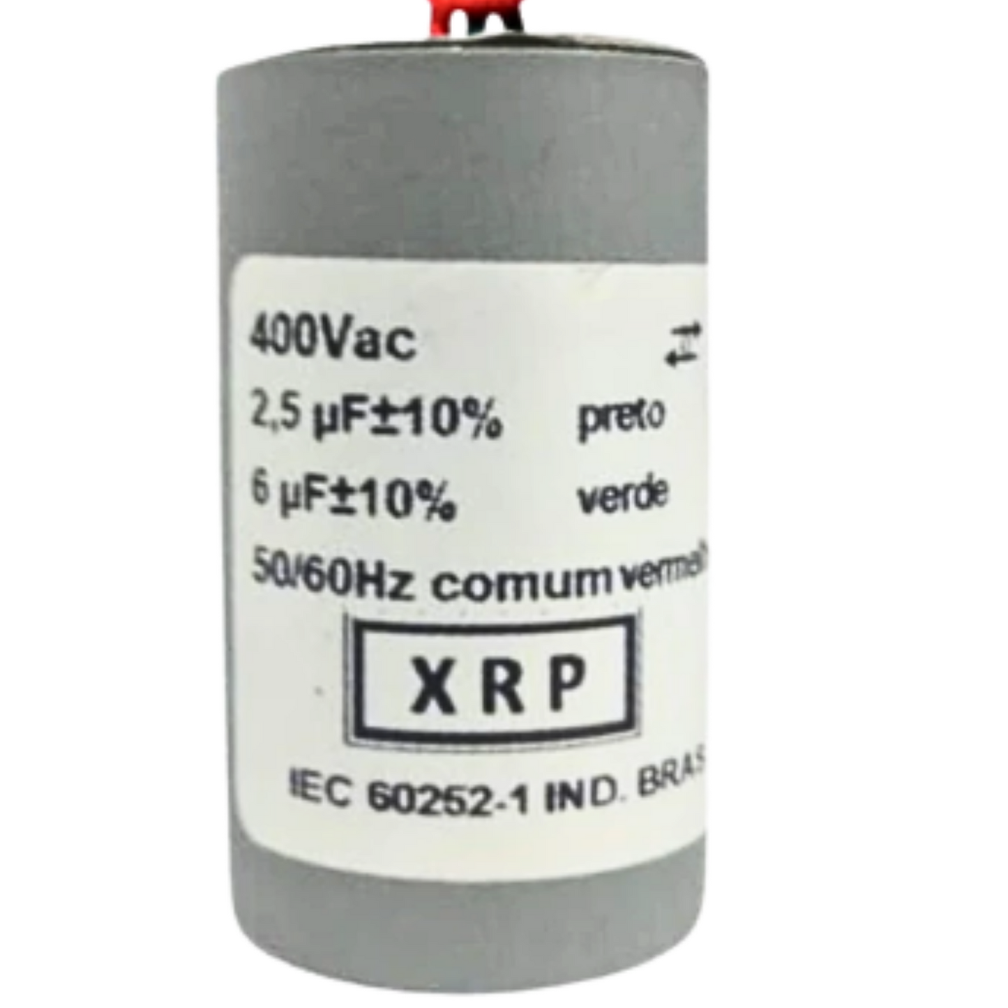 Capacitor De Partida 2,5uF+6uF 400V 27x47mm (3Fios)