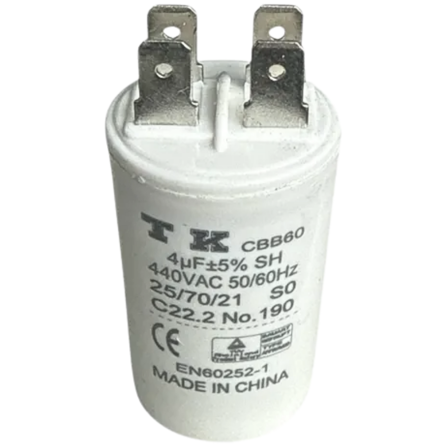Capacitor De Partida 4uF 440V 30x50mm (Fast-on)