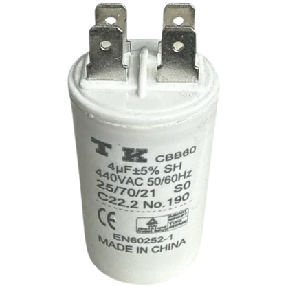 Capacitor De Partida 4uF 440V 30x50mm (Fast-on)