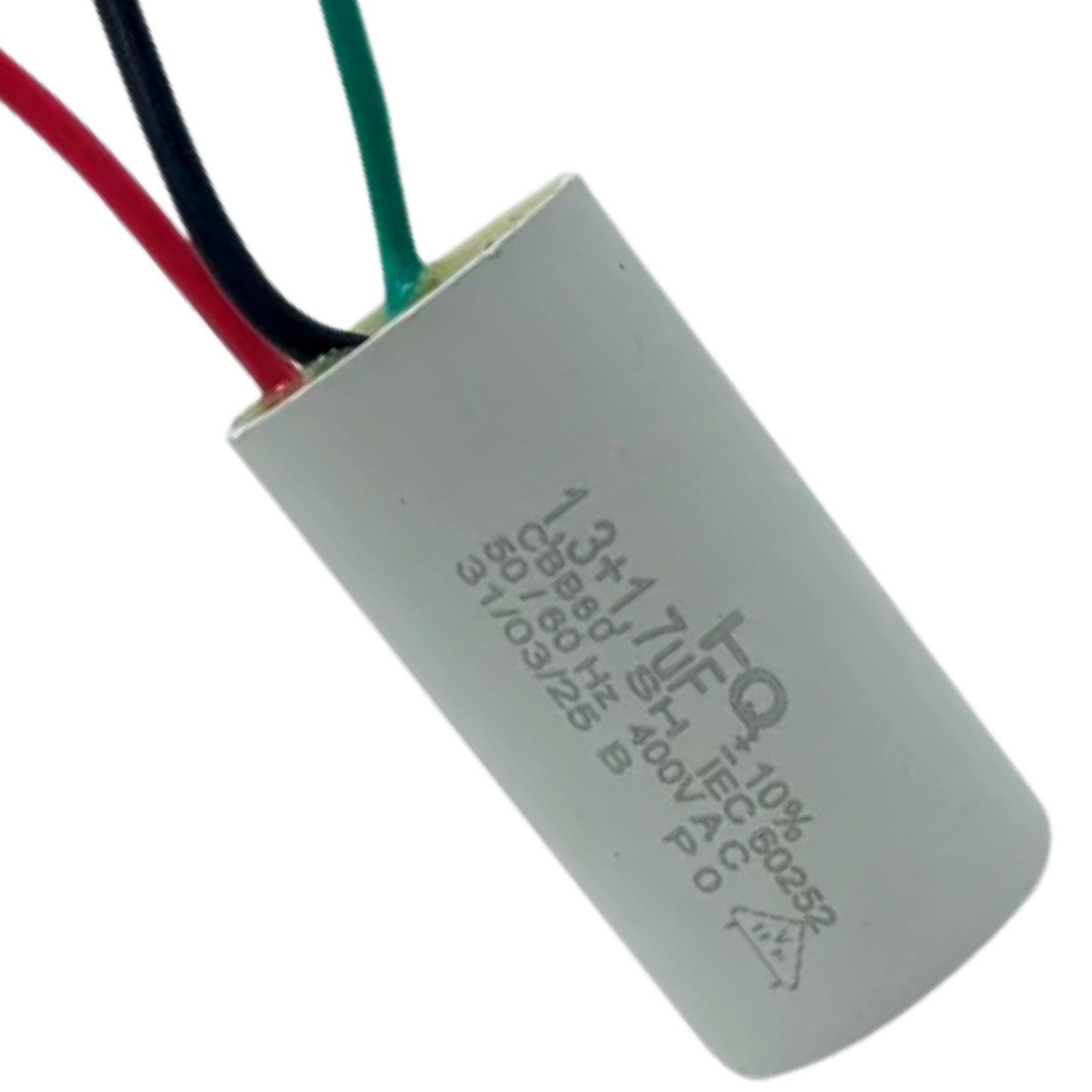 Capacitor De Partida 1,3uF+1,7uF 400V 25x47mm (3Fios)
