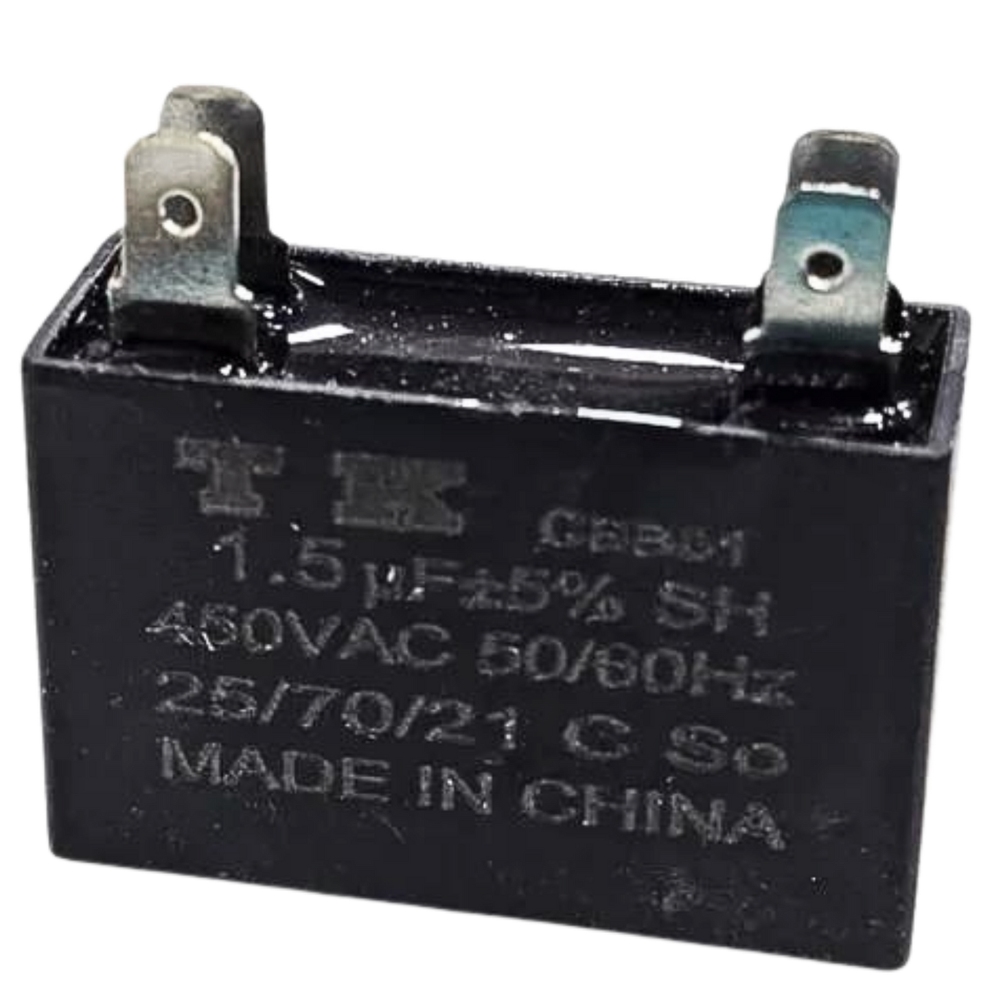 Capacitor De Partida CBB61 1,5uF 450V (Fast-on)