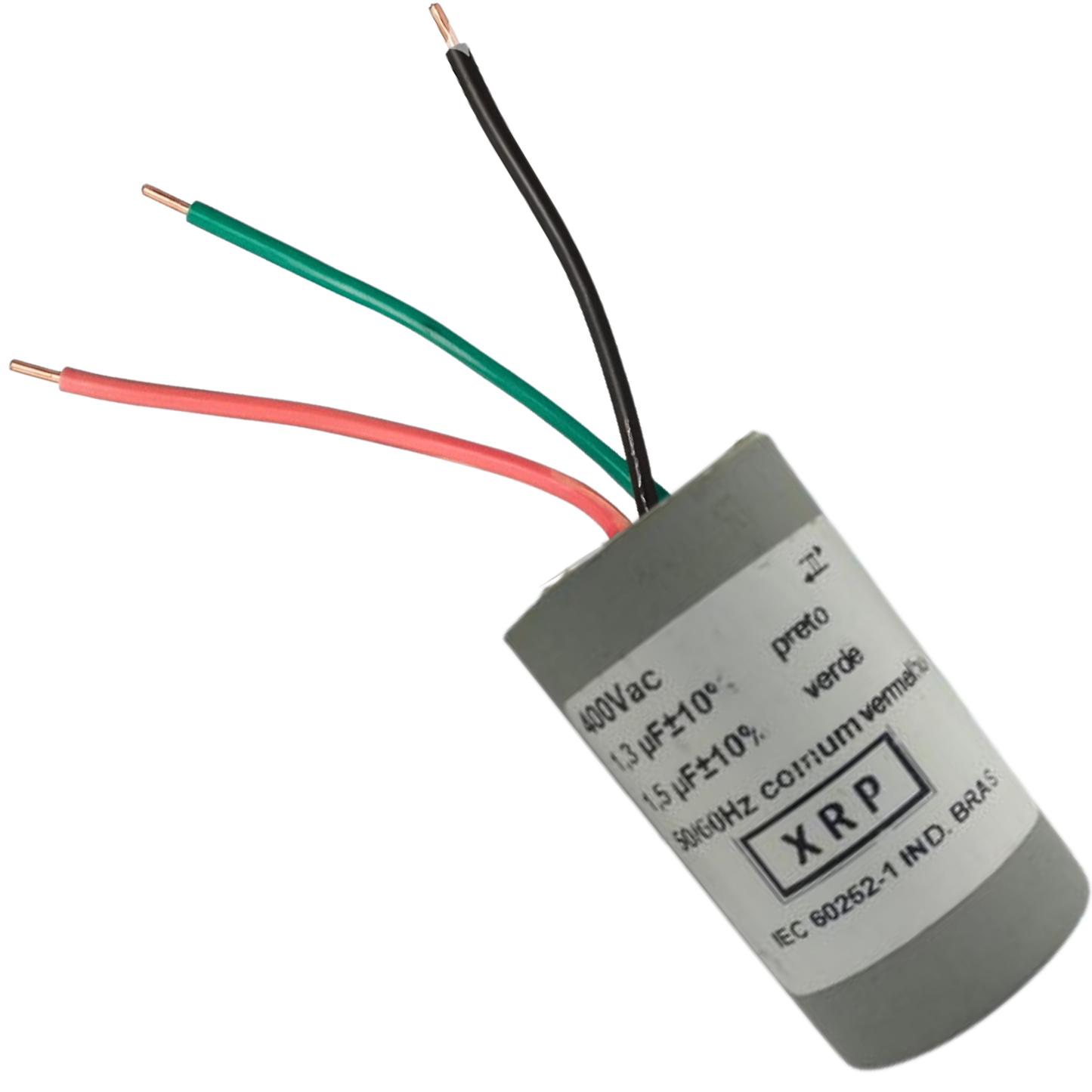 Capacitor De Partida 1,3uF+1,5uF 400V 27x47mm (3Fios)