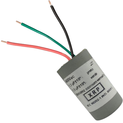 Capacitor De Partida 1,3uF+1,5uF 400V 27x47mm (3Fios)