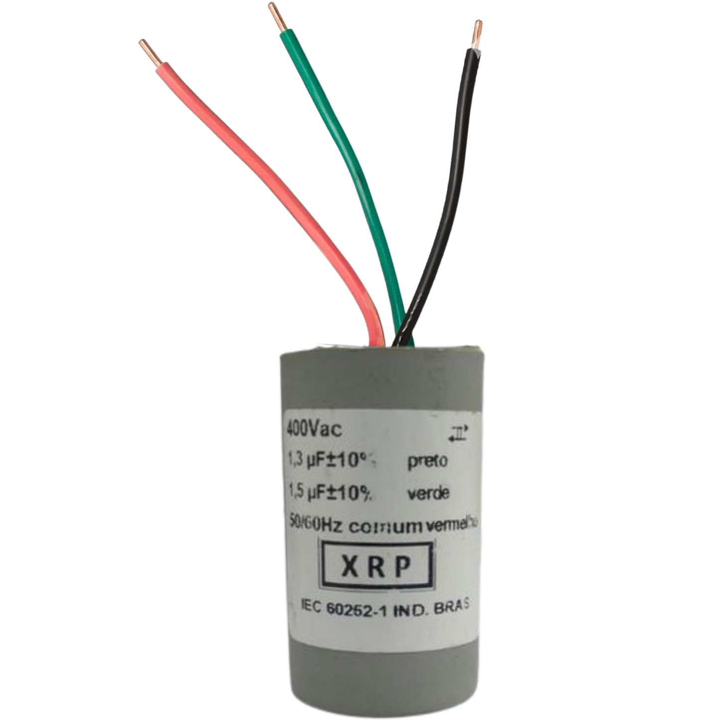 Capacitor De Partida 1,3uF+1,5uF 400V 27x47mm (3Fios)