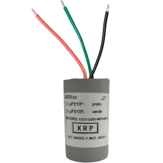 Capacitor De Partida 1,3uF+1,5uF 400V 27x47mm (3Fios)