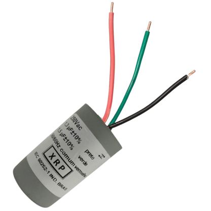 Capacitor De Partida 1,3uF+1,5uF 250V 27x47mm (3Fios)