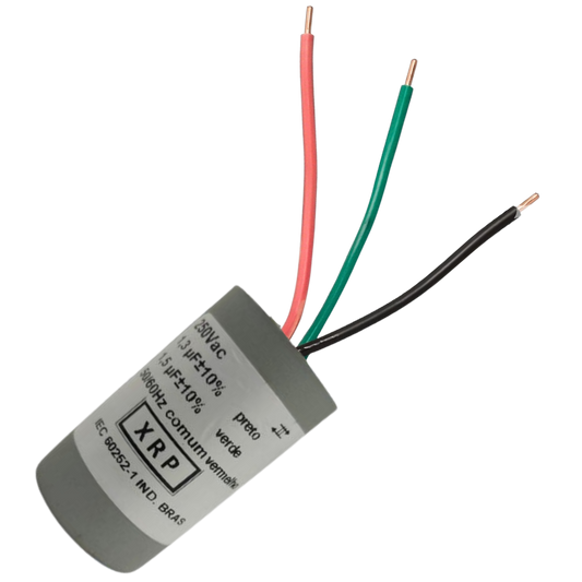 Capacitor De Partida 1,3uF+1,5uF 250V 27x47mm (3Fios)