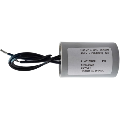 Capacitor De Partida 2,85uF 400V 24x46mm (2Fios)