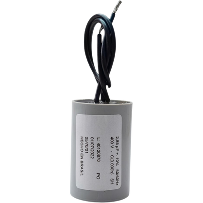 Capacitor De Partida 2,85uF 400V 24x46mm (2Fios)