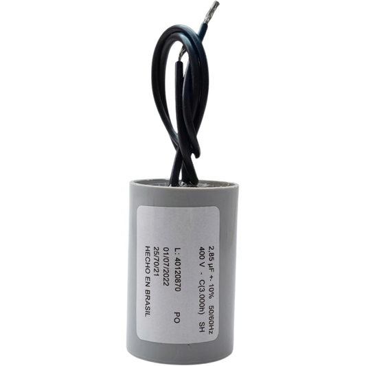 Capacitor De Partida 2,85uF 400V 24x46mm (2Fios)