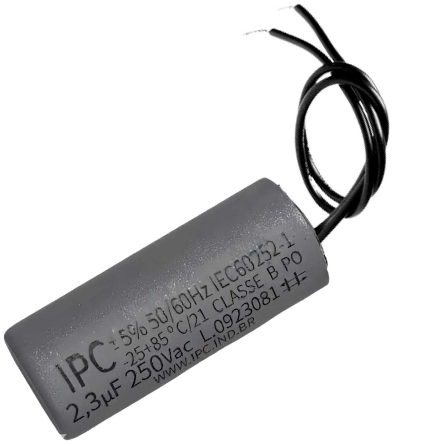 Capacitor De Partida 2,3uF 250V 24x46mm (2Fios)