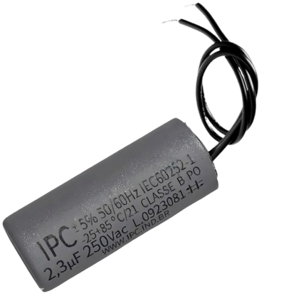 Capacitor De Partida 2,3uF 250V 24x46mm (2Fios)