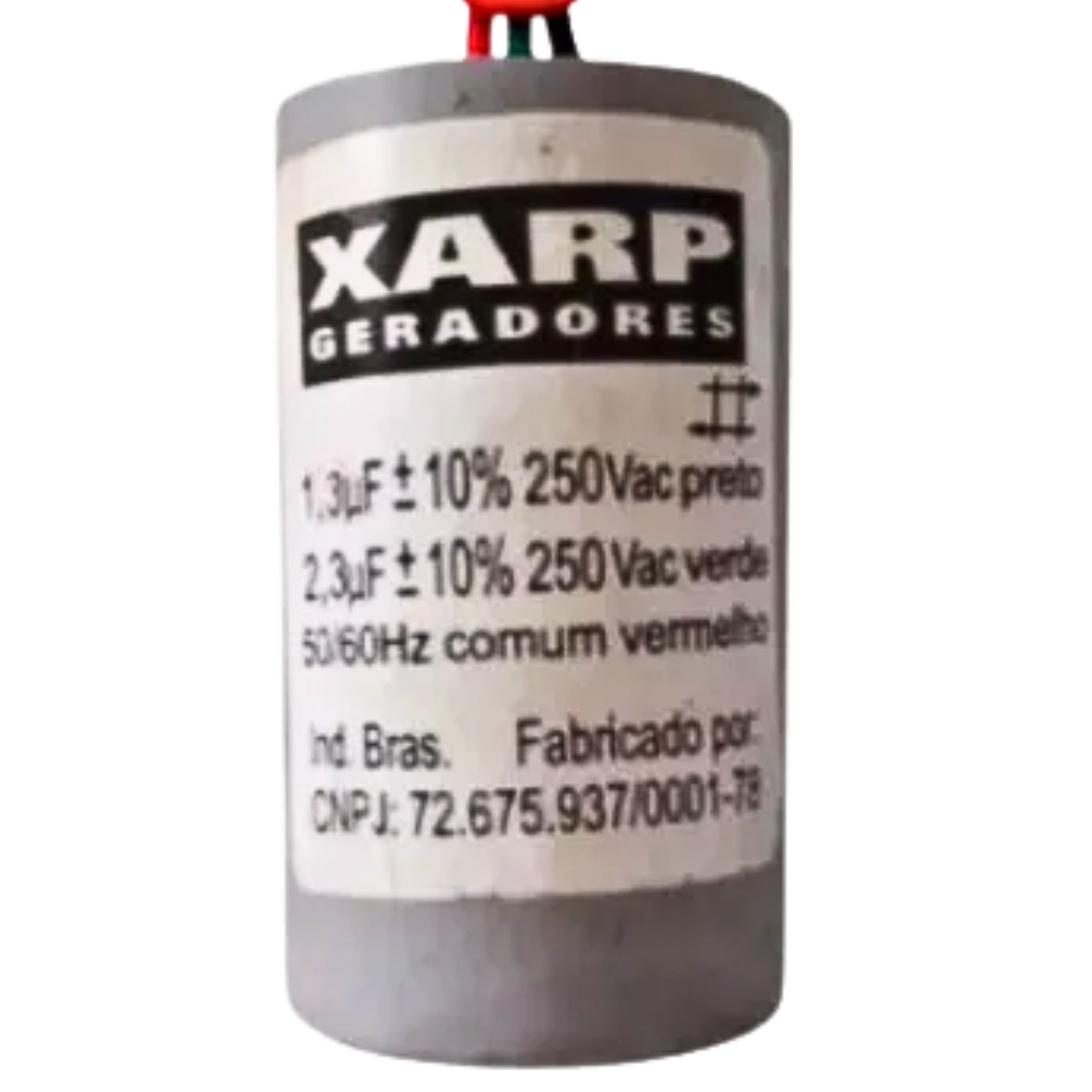 Capacitor De Partida 1,3uF+2,3uF 250V (3Fios)