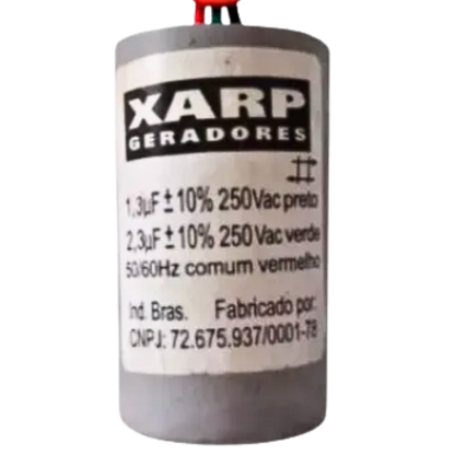 Capacitor De Partida 1,3uF+2,3uF 250V (3Fios)