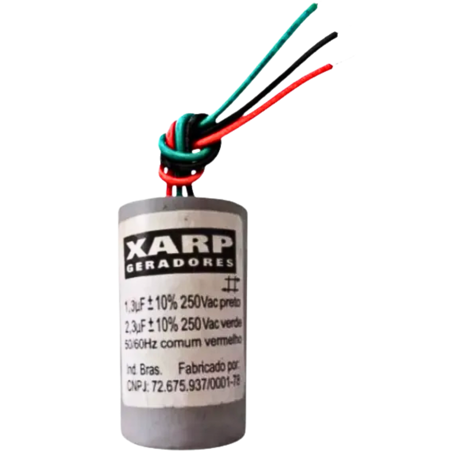 Capacitor De Partida 1,3uF+2,3uF 250V (3Fios)